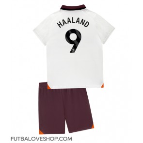 Dres Manchester City Erling Haaland #9 Preč pre deti 2023-24 Krátky Rukáv (+ trenírky)